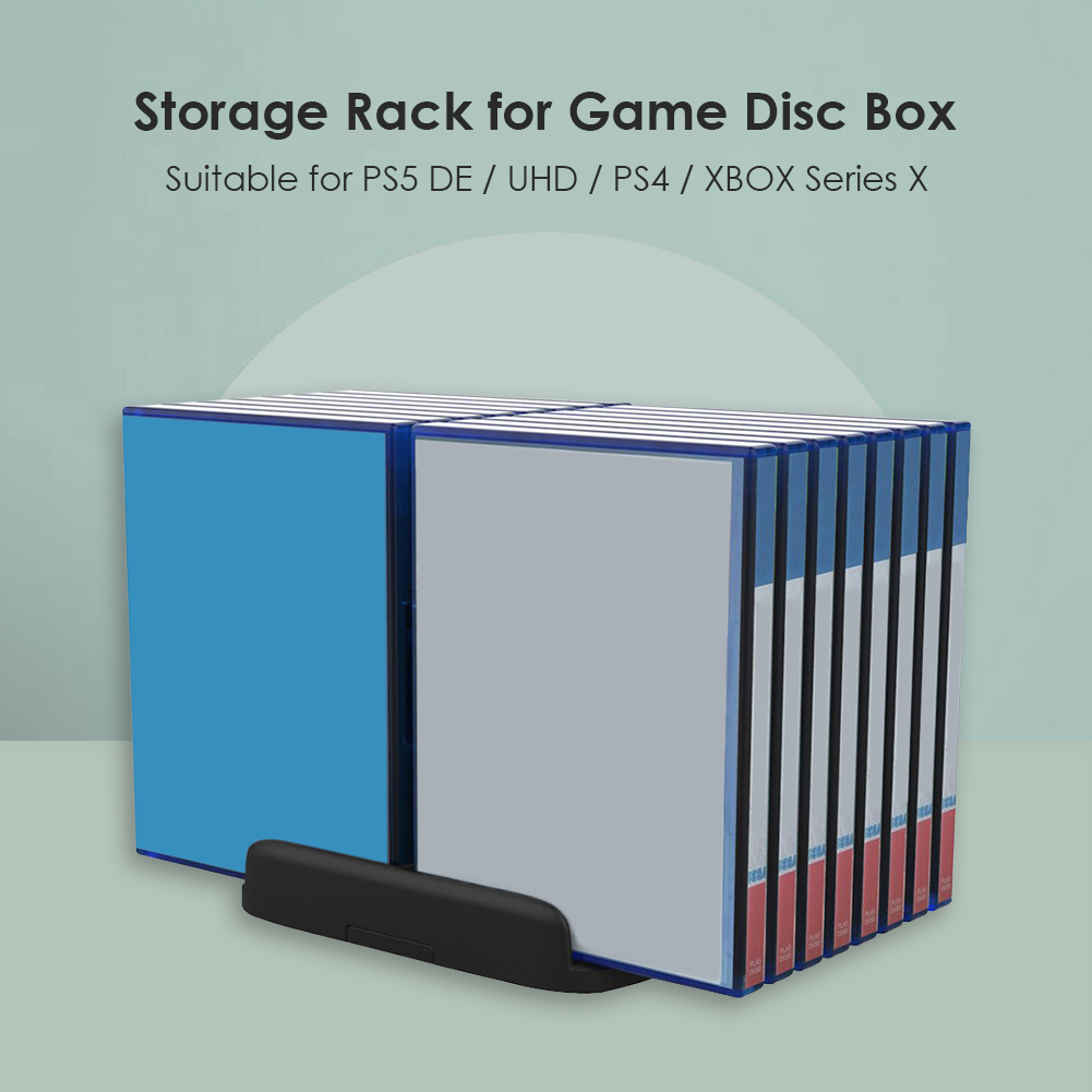 16 Game Disc Storage Shelf Rack CD Box Bracket Holder for PS4 PS5 DE XBOX Game Console Stand Accessories