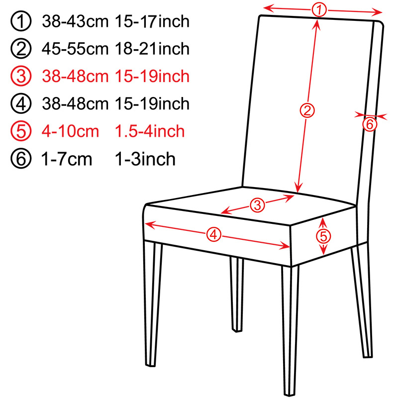 12/4/6Pcs Waterproof Chair Cover PU Leather Fabric Chair Covers Big Elastic Seat Chair Covers Stretch Seat Case For Home Banquet
