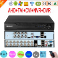 WIn10 Interface 5mp Surveillance Camera H.265+ Hi3531D Xmeye 8 Channel 4CH 8CH 16CH 6 in 1 WIFI Hybrid CVI TVi NVR AHD CCTV DVR