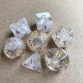 Dnd dice set dobbelstenen dados rpg dice dadi dados rol playing cubes dado polyhedral dice 7pcs/Set D4 D6 D8 D10 D12 D20