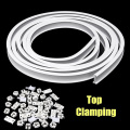 Top/Side Clamping 3 meters Curtain Track Rail Flexible Ceiling Mounted For Straight Slide Windows Balcony Home Decor Accessories