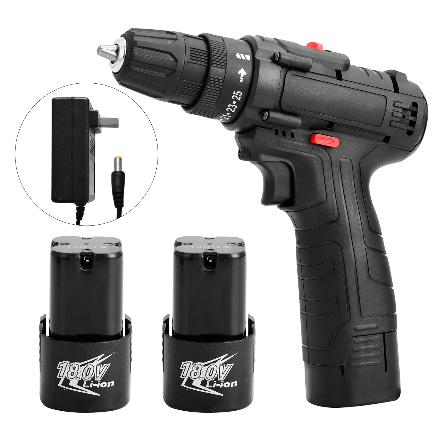 18V 600W Electric Impact Cordless Drill High-power Lithium Battery Wireless Rechargeable Hand Drills Home DIY Electric Power
