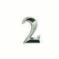 5cm Slimming Type Silver House Number Stickers 3D Self Adhesive Door Sign Number Digit Apartment Hotel Office Door Address