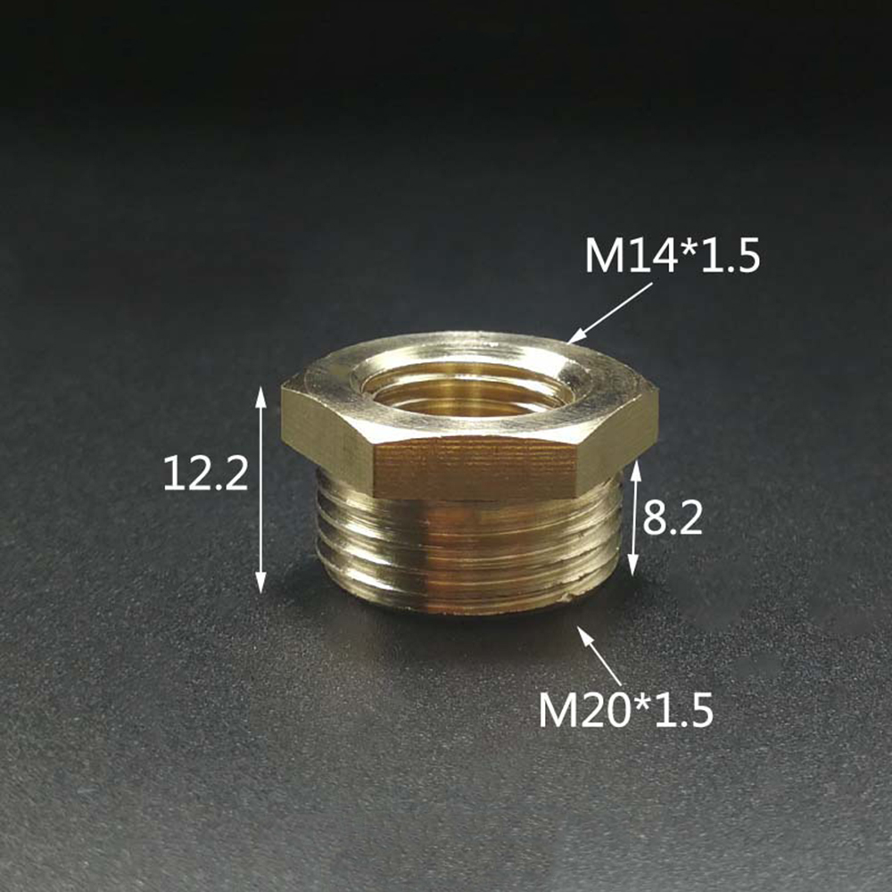 1PCS Copper M/F ,M10*1 M14*1.5, M20*1.5 1/8" 1/4", 1/2" 3/4" Female to Male Threaded Brass Coupler Adapter Brass Pipe Fitting