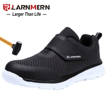 LARNMERN Mens Steel Toe Work Shoes Safety Shoes Lightweight Breathable Anti-smashing Anti-puncture Non-slip Protective Shoes