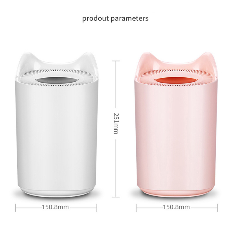 3.0L Dual Mist Ultrasonic Aroma Diffuser USB Air Humidifier with LED Lights Mist Maker Mini Home Air Purifier