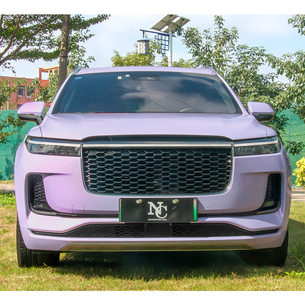 Colorful Purple Car Wrapping