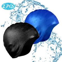 Swimming Cap Silicone Waterproof Swim Caps for Men Women Adult Kids Long Hair Pool Hat with Ear Cover Protector Diving Equipment