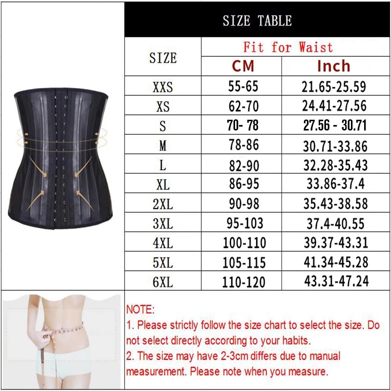 VIP 100% Latex Waist Trainer Corset Belly Slim Belt Body Shaper Modeling Strap 25 Steel Boned Waist Cincher fajas colombianas