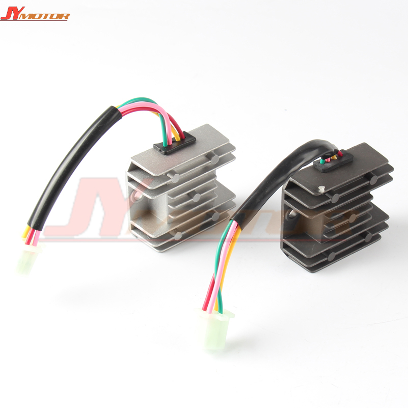 4 Wires Voltage Regulator Rectifier Motorcycle Boat Motor Mercury ATV GY6 50 150cc Scooter Moped JCL NST TAOTAO