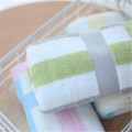 SBB 35*75cm 100% cotton face Towel soft 32 strands of cotton Color collision striped towel facecloth Wholesale gift face towel