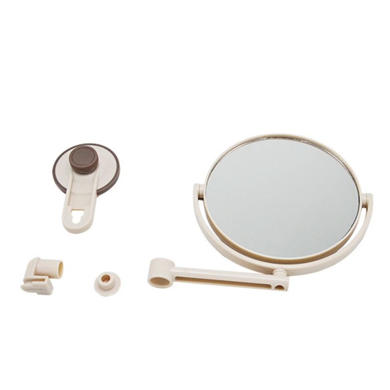 Bath Mirror Cosmetic Mirror 1X/3X Magnification Suction Cup Adjustable Makeup Mirror Double-Sided Bathroom Mirror