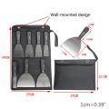 7 Pcs Portable Drywall Scrapers Blade Putty Knife Wall Shovel Carbon Steel Tool N58A