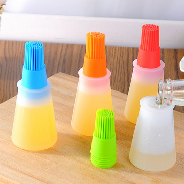 Barbecue Oil Brush Snack Silicone Oil Bottle with Brush Kitchen Baking Barbecue Gadget Basting For Baking Cooking BBQ Tool