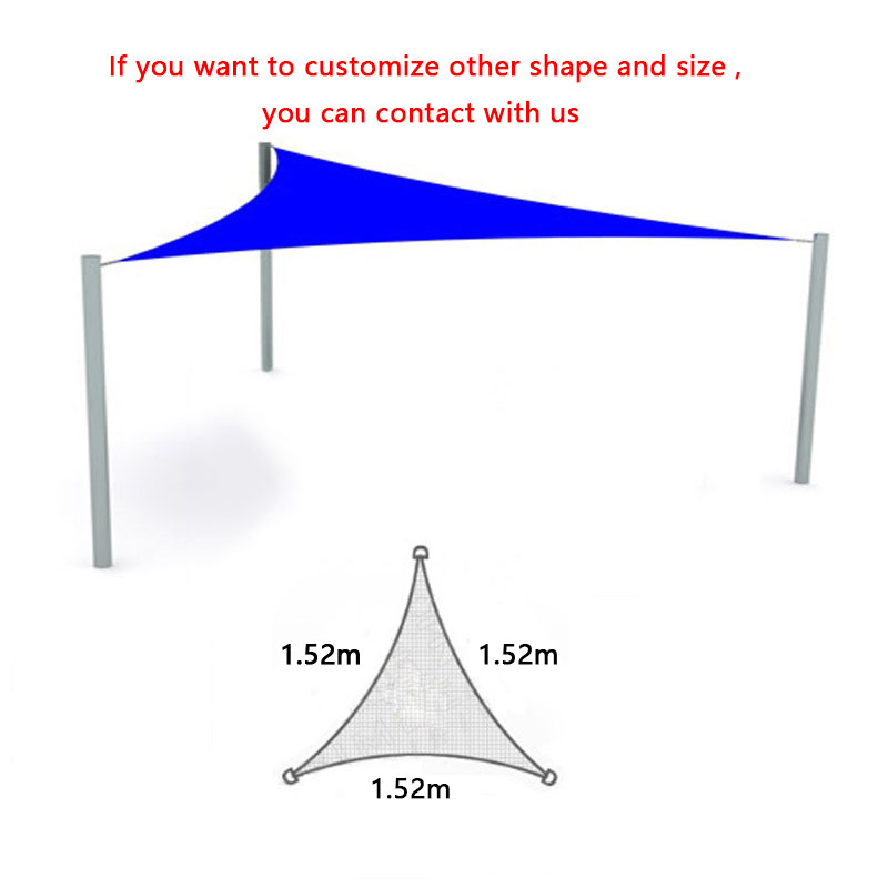 Sun shade sail waterproof shade canopy net toldo canopy outdoor pergola gazebo garden cover awning rectangle square voile soleil