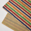 29x21cm Rainbow Striped Soft Cork Synthetic Leather Fabric Faux Leather for Jewelry Making DIY Sewing Material for Bows Handbags