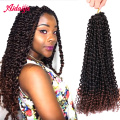 Aidaiya 18inch Twisted Passion Twist Hair Crochet Hair Synthetic Ombre Bomb Twist looped Fluffy Spring Twists Braiding Hair