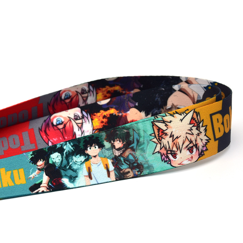 Fashionable Anime My Hero Academy Original Removable Mobile Universal Lanyard, Wristband Ribbon Keychain Lanyard