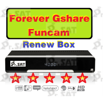 Original Gshare Forever Funcam recharge renew starsat geant tiger mediastar viark renew tv box only no app included