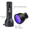 TMWT Profession UV Flashlight 395 NM 9 51 68 100 128 LED Troch,Ultraviolet Light Scorpion Pet Urine Detector Torch Lamp