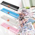 Portable A4 Paper Trimmer Cutters Ruler Precision Paper Photo Scrapbook Sticker Label Cutting Tools DIY Machine for Schools