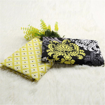 2pcs 50x150cm/100x150cm Black and yellow flower series cotton sewing fabric for handwork Quilting Patchwork Baby Cloth