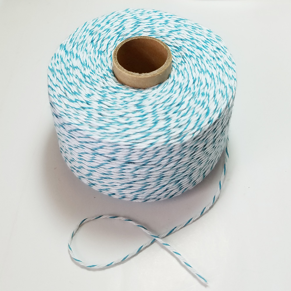 100% Cotton thin rope 200m/roll colourful bakers twine macrame cords string thread for handmade gift pack DIY
