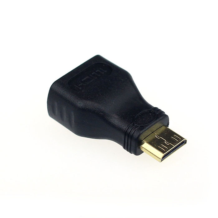 Mini HDMI Male Type C to Female Type A Adapter Connector for 1080p 3D TV Version 1.4, supports 3D TV stable and reliable