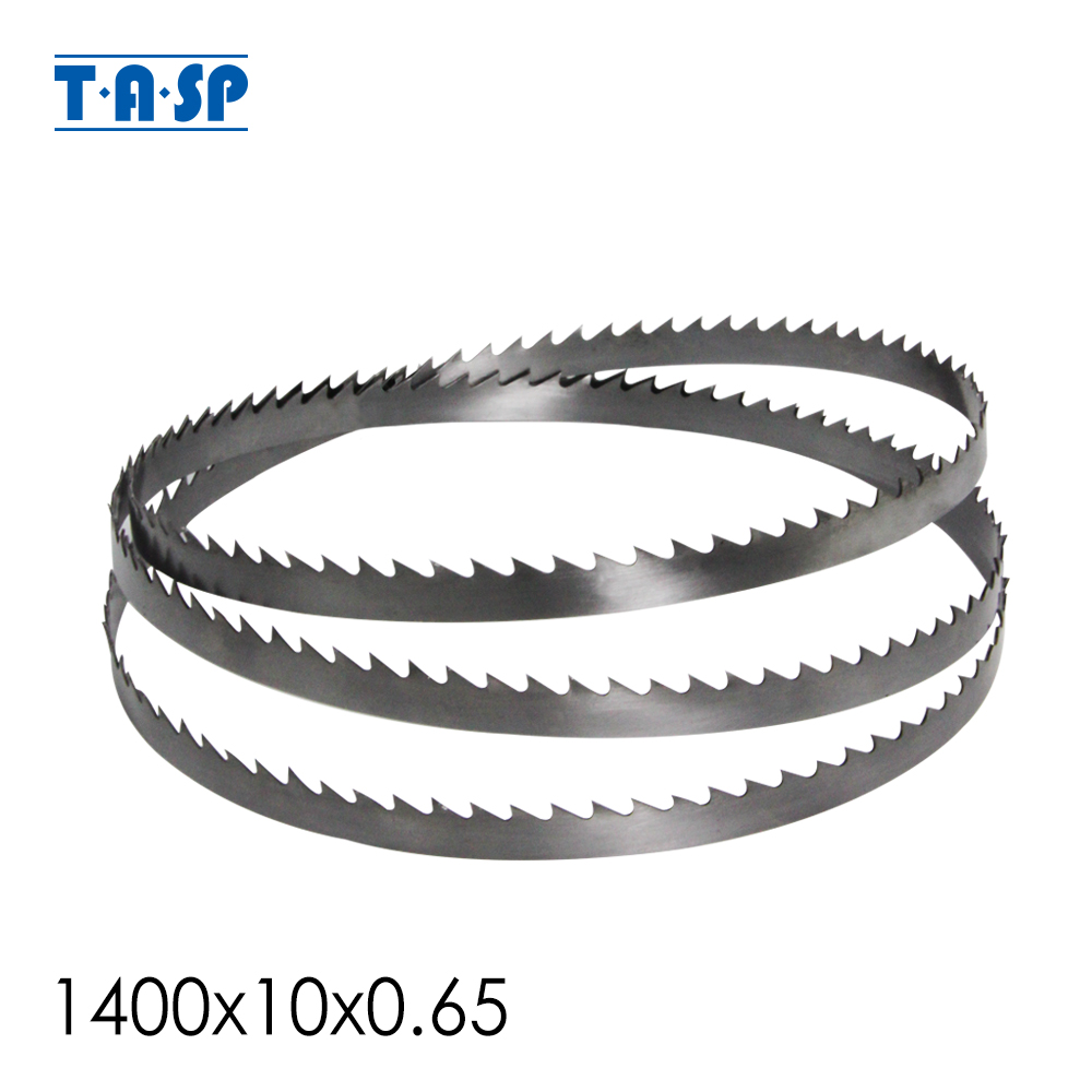 TASP 1 Piece Band Saw Blade 1400(55-1/8")x10x0.65mm for Woodwoking 6 TPI replacement Bandsaw Blades for Scheppach HBS20
