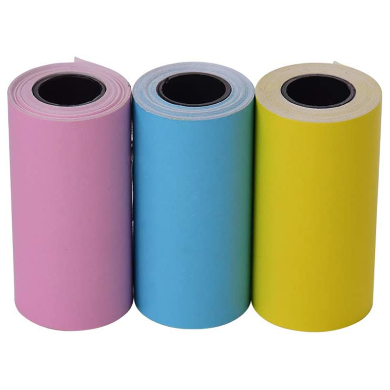 1 roll Thermal Paper for Paperang & Peripage Mobile Bluetooth Cash Register Paper Min POS Printer 57x 30mm Random Color Dropship