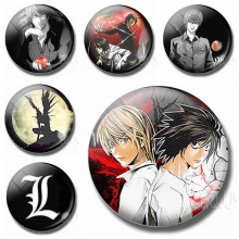Death Note Fridge Magnets Anime Refrigerator Magnets 30 MM Round Magnetic Sticker Glass Cabochon Creative Home Decor Accessories