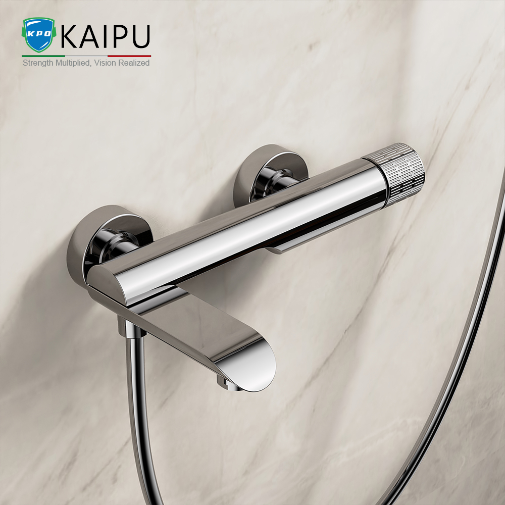 chrome bath and shower mixer 9