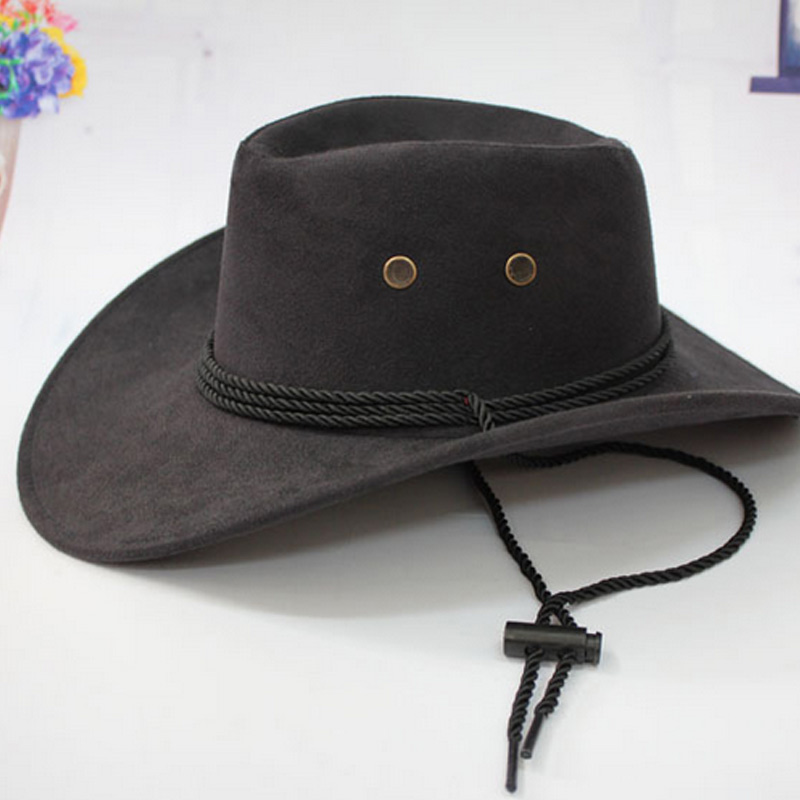 Western Cowboy Hat Men Riding Cap Fashion Accessory Wide Brimmed Crushable Crimping Gift JAN88