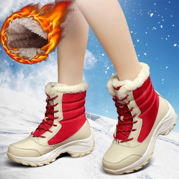 Women Boots Super Warm Winter Boots Women Plus Size Platform Shoes Woman Heels Snow Boots Winter Footwear Female Ankle Botas