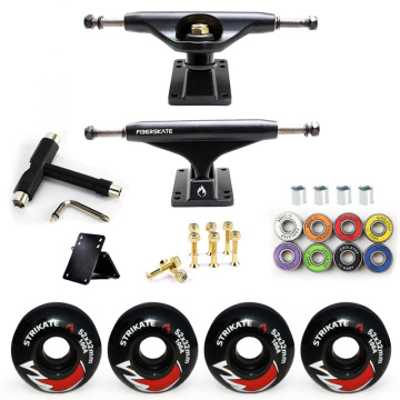 5232mm Wheels 100A Aluminum Magnesium Alloy Professional Bridge Skate Board Bracket 5in Skateboard Trucks