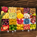 Custom Photo 3D Green Fresh Fruit Orange Pear Apple Wall Painting Fruit Shop Supermarket Wall Decor Poster Mural Wallpaper 3D