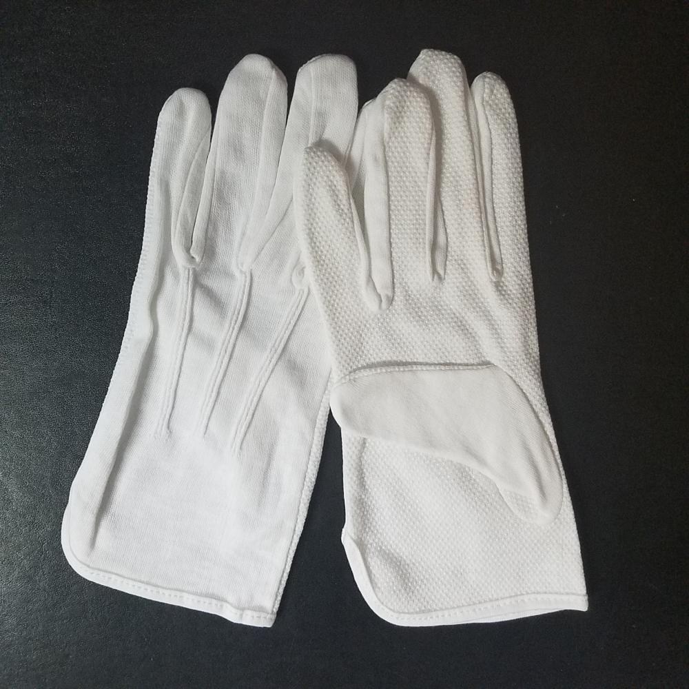 Dozen White Cotton Gloves Snap Wrist /"Sure Grip/" XL