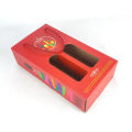 Custom Corrugated Paper Portable Red Wine Gift Box