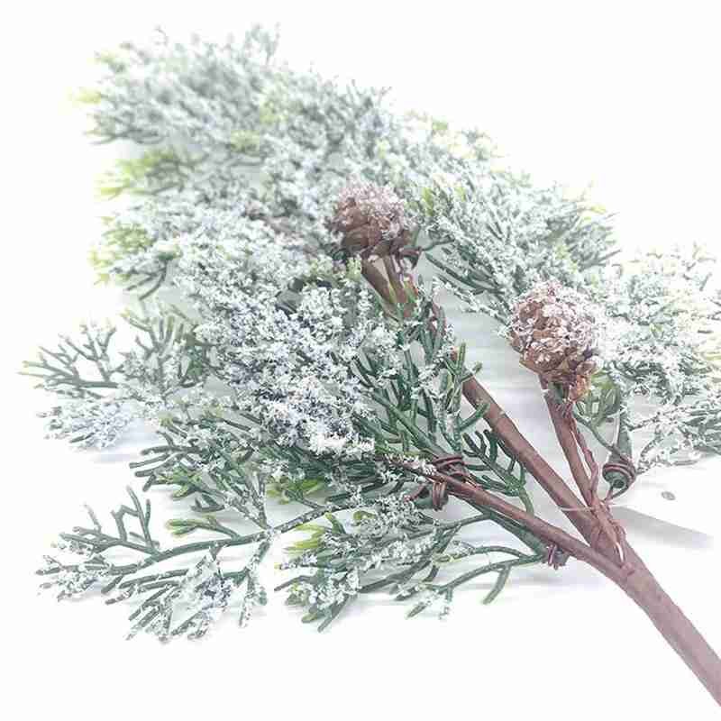 Artificial Christmas Berry Fake Red Holly Berry Xmas Decoration Pine Tree Branches Dried Flowers Artificial Christmas Berry