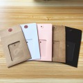 50Pcs/Lot 14x10.5cm Paper Envelope Bag With PVC Square Vintage Line Buckle Metal Ring Greeting Card Sealed Bags With Free String