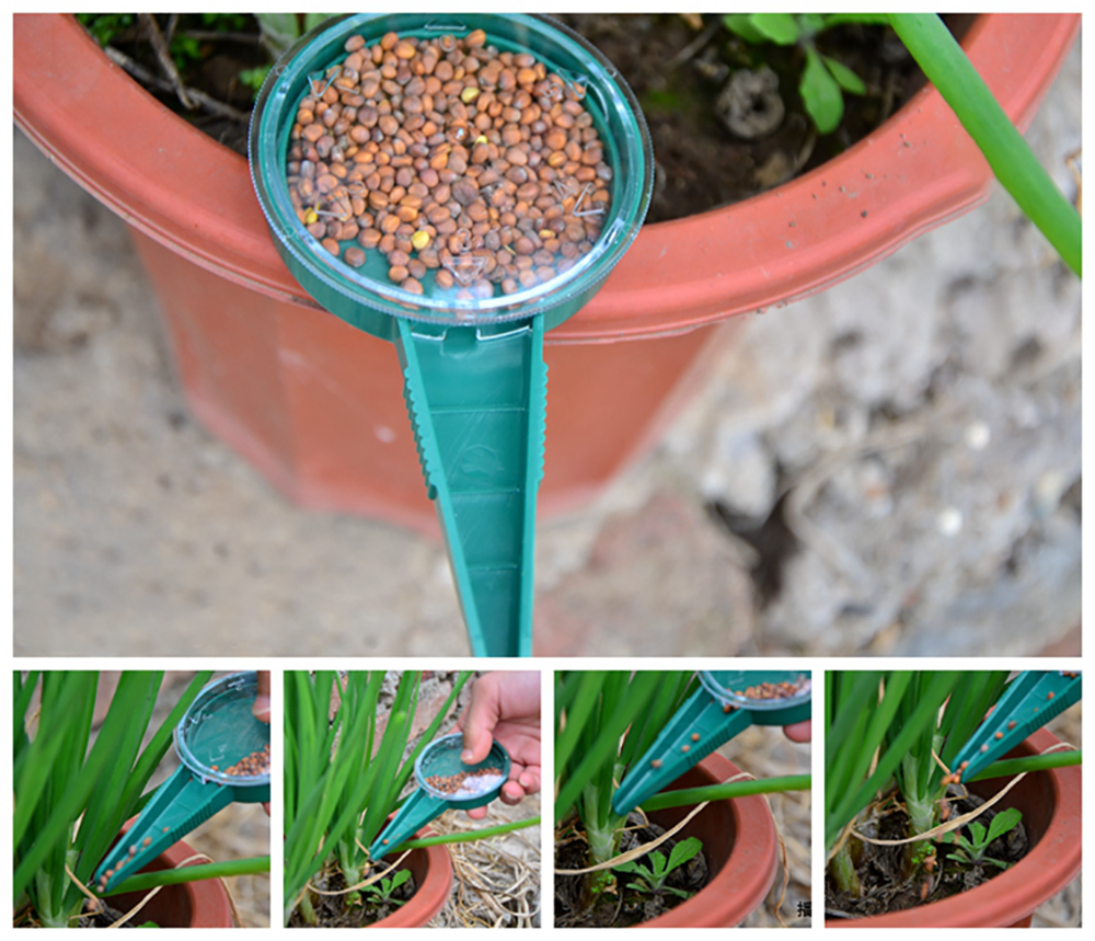 Planter seeder Garden Plant Seed Dispenser Sower Planter Seed Dial 5 In 1 Adjustable Size Disseminator Sower Planter Starter