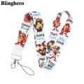 CA1580 Wholesale 10pcs/lot Monster Lanyard Cool Print Lanyards Strap Phone Holder Neck Straps Hanging Ropes Fashion Accessories