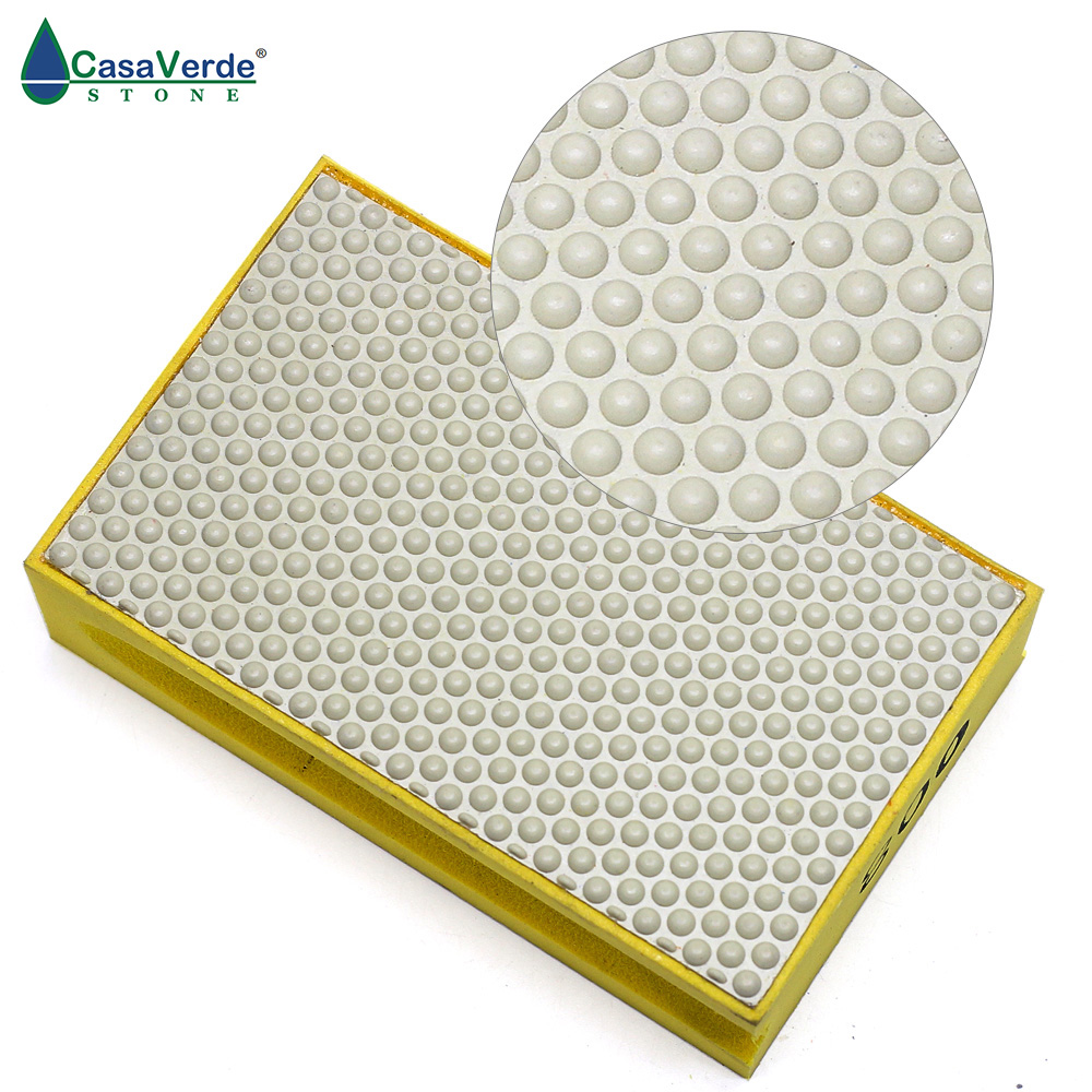 DC-RHPP800 90*55mm resin hand polishing pad 800# polishing stone ceramic tile abrasive pads