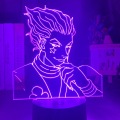 Kids Night Light Gift Led Touch Sensor Colorful Bedroom Nightlight Anime Hunter X Hunter Decor Light Cool 3d Lamp Hisoka Gadgets