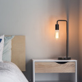 Bedside Table Lamp with Black Marble Base