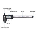150mm 6 inch LCD Digital Ruler Electronic Carbon Fiber Vernier Caliper Gauge Micrometer Measuring Tool Calibre Digital Suwmiarka