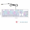 Z-88 RGB Mechanical Gaming Keyboard Aluminum Outemu Switches Anti-Ghosting Gamer Keyboards with Customizable Backlight