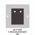 5 HOLES SOCKET-B