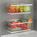 Stainless Steel Kitchen Wall Mounted Storage Basket Spice Rack Shower Caddy Fruit Drainer Organizer Dish Drying Shelf Container