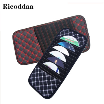 2 Colors Portable PU CD Sleeve 10 Disc Capacity DVD CD Case Sunshade For Car Media Storage CD Bag